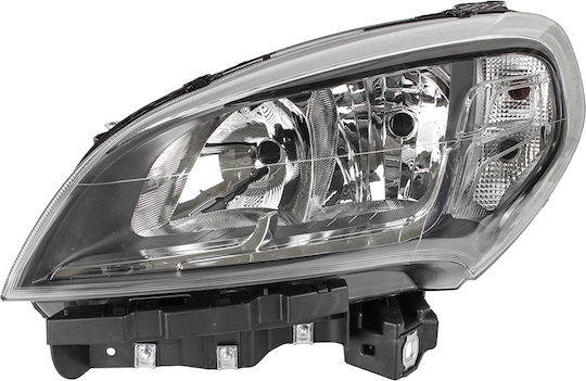 Headlight Left Fiat Doblo 2015+ Electric Adjustment Black Frame 505313