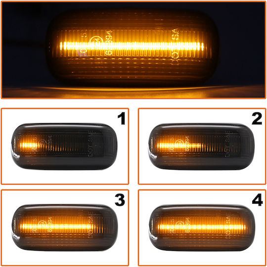 Audi A6 C6 04-08 Led Semnalizator Lateral Fumuriu Dynamic Set 2 Bucăți