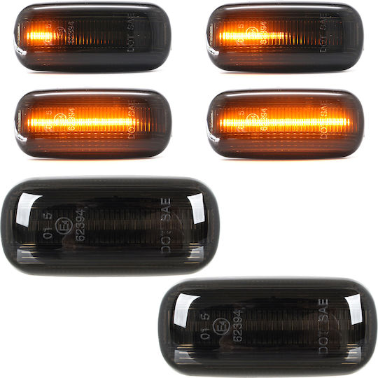 Audi A3 8p 03-08 Led Side Indicator Smoked Dynamic 2 Pcs Set