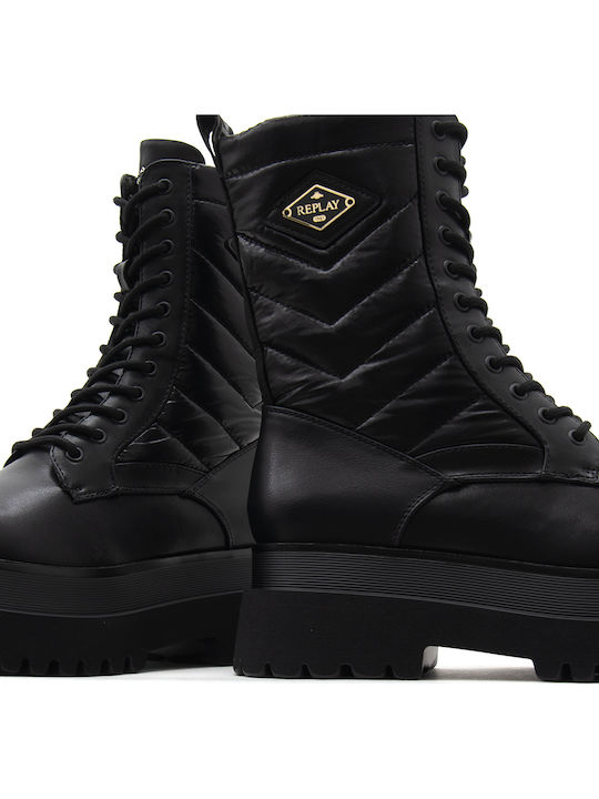 Women's Ankle Boots with Platform Black