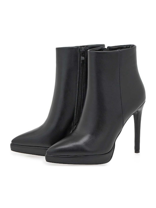 Women's Ankle Boots with High Heel Black