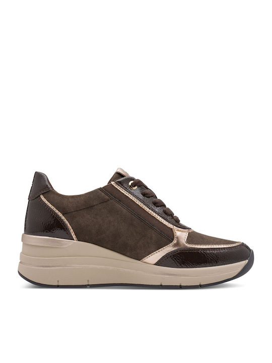 Γυναικεία Ανατομικά Sneakers Καφέ