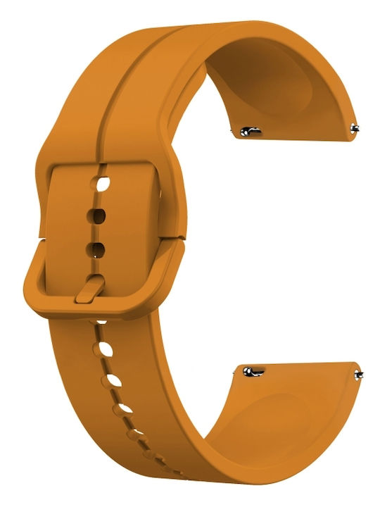 Yellow Rubber Strap 22mm