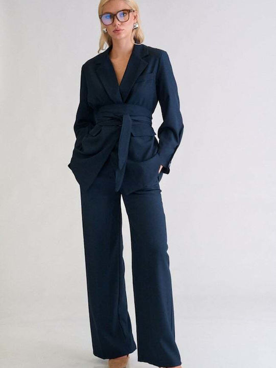 Women's Dark Blue Set with Trousers