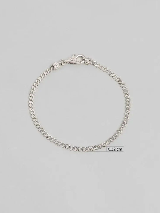 SteweHome Men's Silver Hand Chain