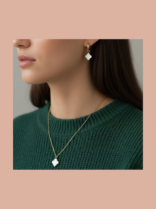 Duestelle Italia Necklace From Gold Plated Steel