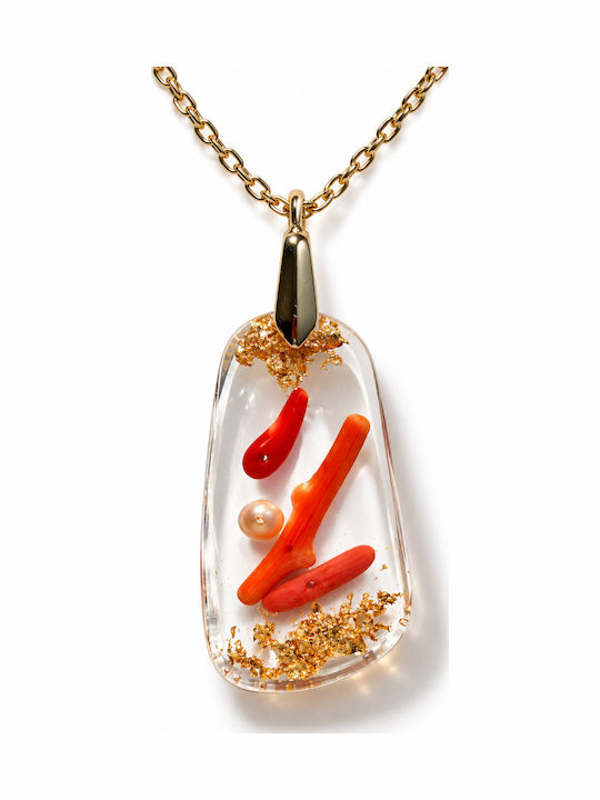 Elle Necklace From Red Resin