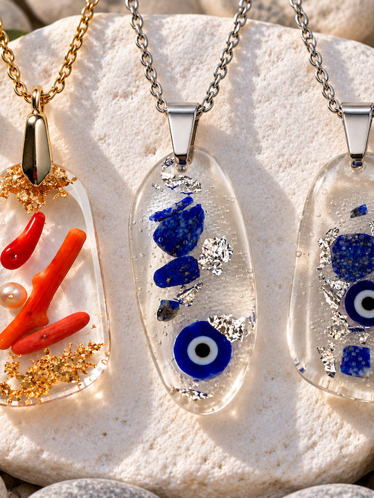 Elle Necklace From Red Resin