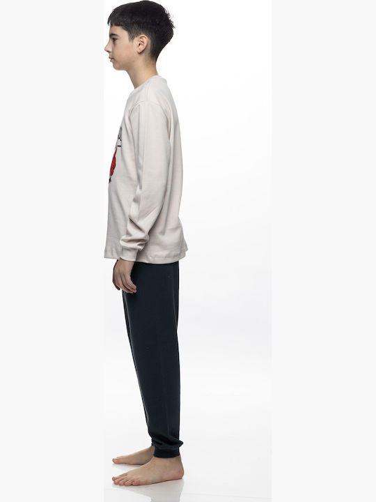 Galaxy Pijamale copii Ecru/antracit