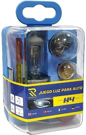 Rchang Kit Lămpi Auto și Siguranțe H4 Becuri Față Simple și Becuri Mici și Kit Siguranțe