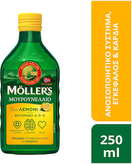 Möller’s Масло От Черен Дроб На Треска Вкус Лимон 250ml