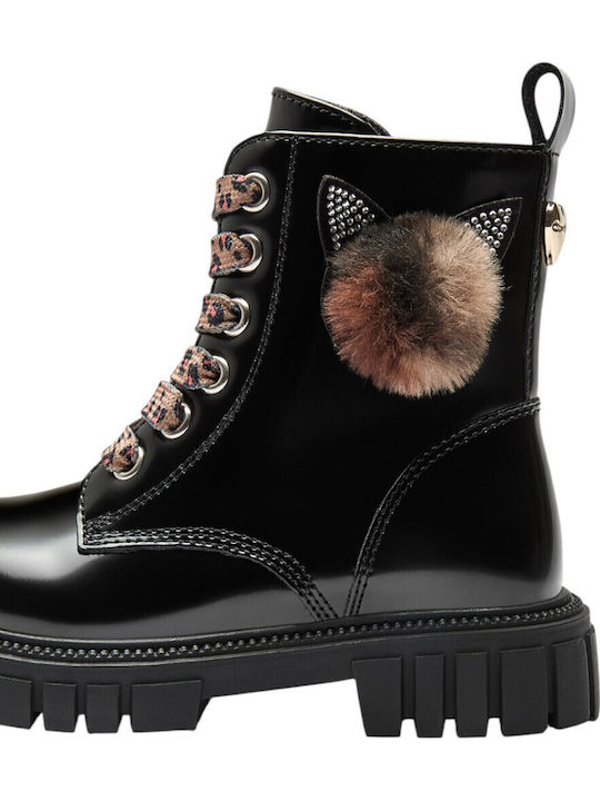 Kinderstiefel mit Reissverschluss Schwarz