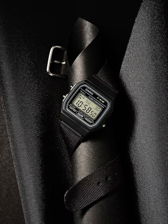 Casio Ceas Bărbătesc Digital Cronograf Cu Baterie Cu Curea Textilă Neagră
