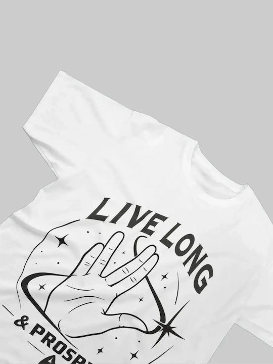 Kids Tops White with Vulcan Salute and Starfleet-inspired Delta A Star Trek Inspired Graphic T-Shirt for Science Fiction Fans