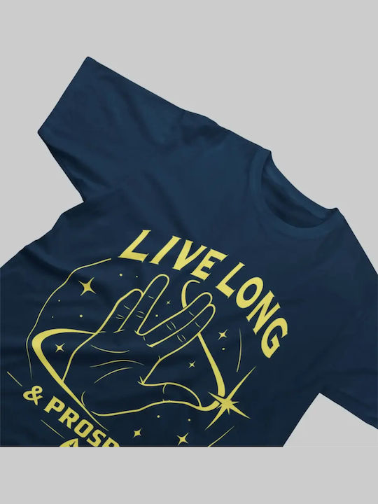 Kids T-Shirt Natural with Vulcan Salute and Starfleet-Inspired Delta A Star Trek Inspired Graphic T-Shirt for Fans of Science Fiction and