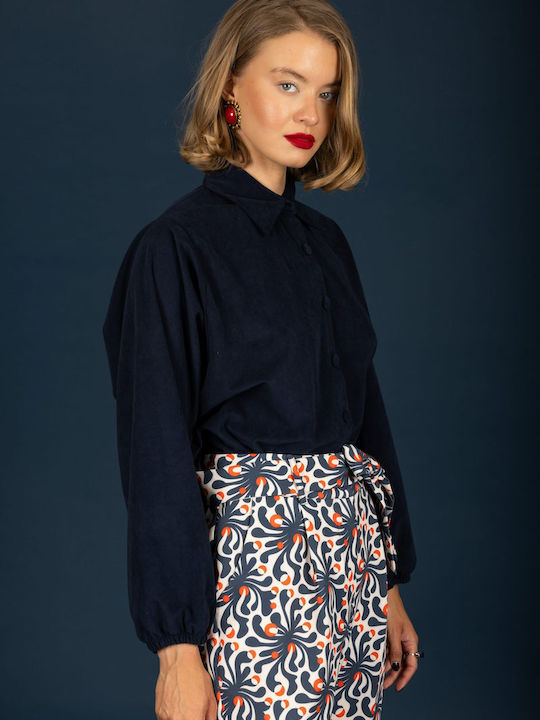 Long Sleeve Women's Shirt Blue