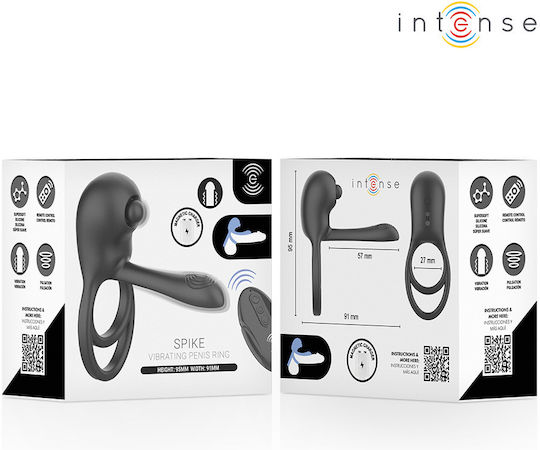 Intense Vibrations Penisring Silikon Schwarz D-245701