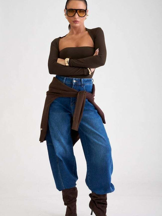 Women's Jean Pants in Balloon Leg Style
