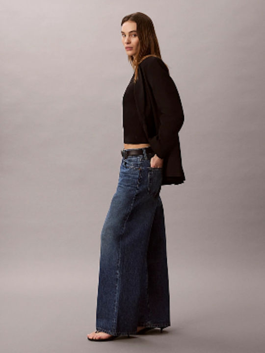 Pantaloni Jean de damă în Linie Wide