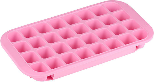 Alpina Appliances Silicone Ice Cube Tray 24 Slots Pink