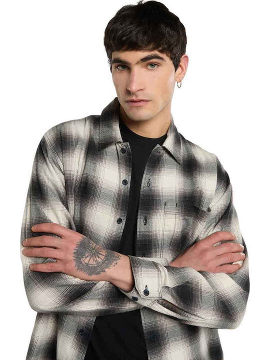 Cămașă flanelată cu mânecă lungă Black