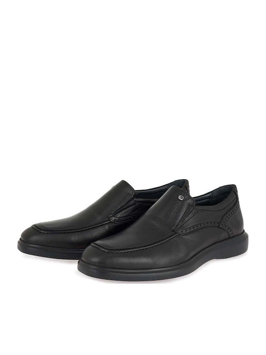 Δερμάτινα Ανδρικά Loafers σε Μαύρο Χρώμα