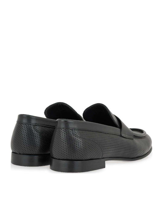 Δερμάτινα Ανδρικά Loafers σε Μαύρο Χρώμα