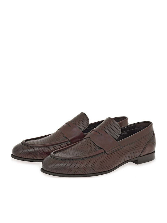 Leather Men's Loafers in Brown Colour