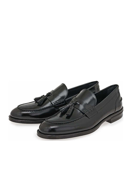 Δερμάτινα Ανδρικά Loafers σε Μαύρο Χρώμα