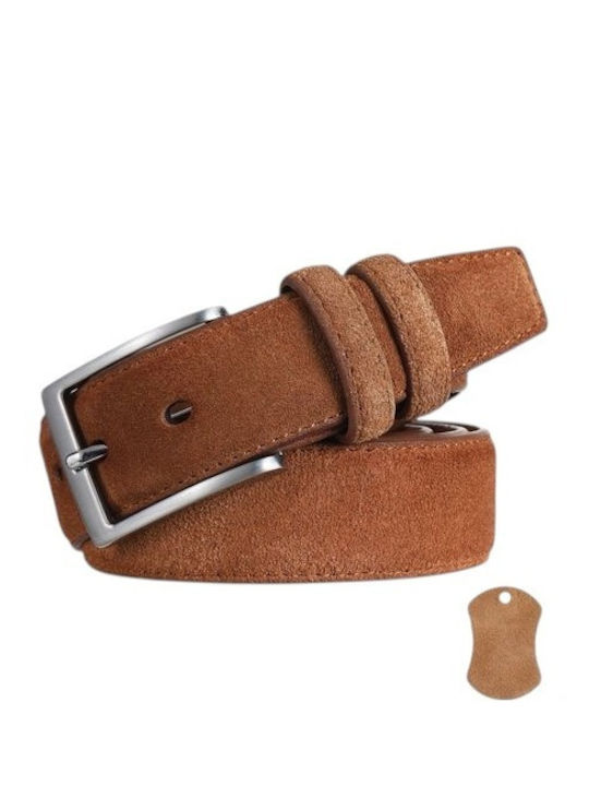 Men's Leather Beige Belt