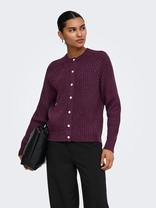 Damen Strickjacke Mauve Wein