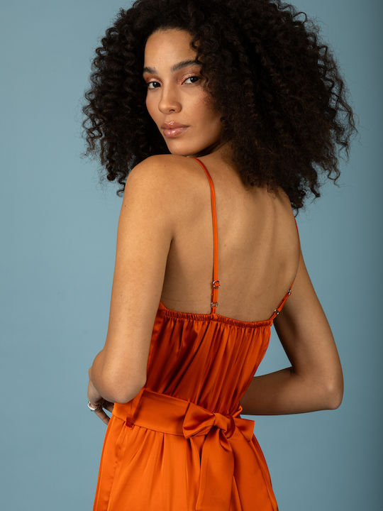 Damenteil Jumpsuit Burnt Orange