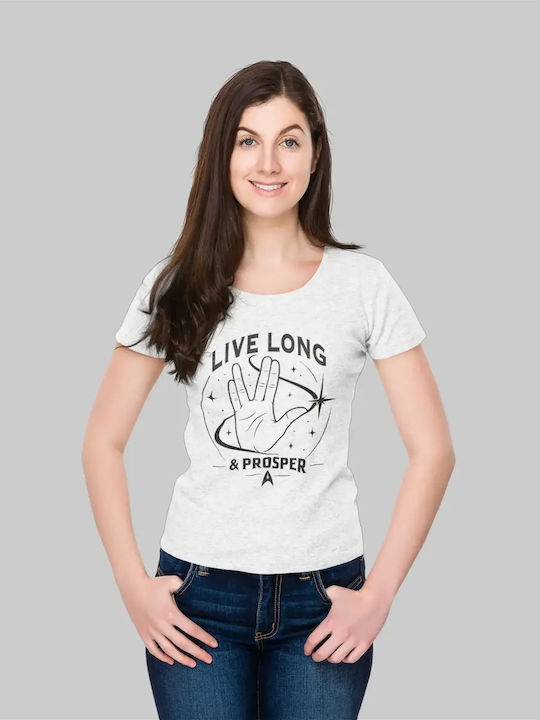 Live Long & Prosper Дамска Тениска Тъмносин