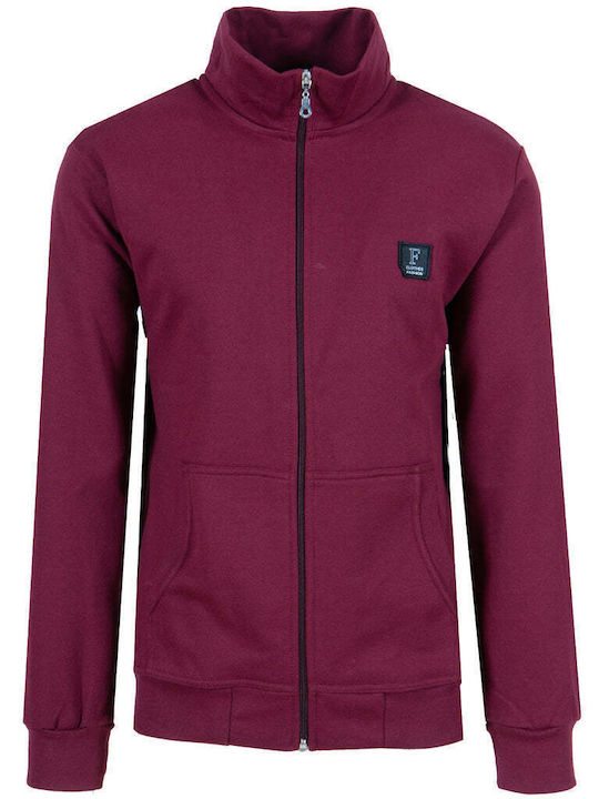 Men's Burgundy Cardigan