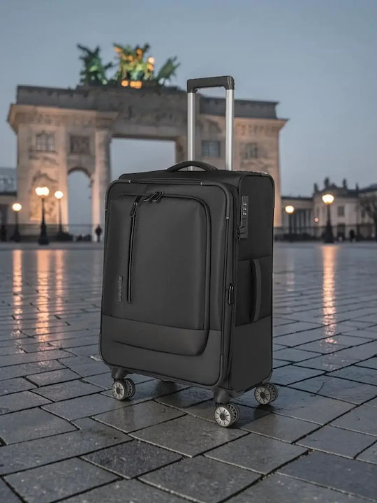 Travelite Mittlerer Reisekoffer Schwarz Höhe 66cm