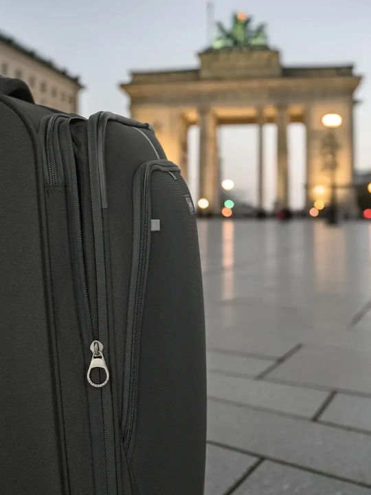 Travelite Großer Reisekoffer Schwarz Höhe 77cm