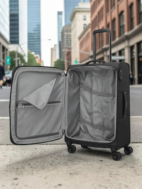 Travelite Mittlerer Reise Koffer Schwarz Höhe 67cm
