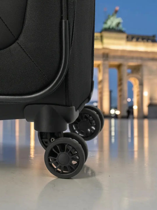 Travelite Großer Reisekoffer Schwarz Höhe 77cm