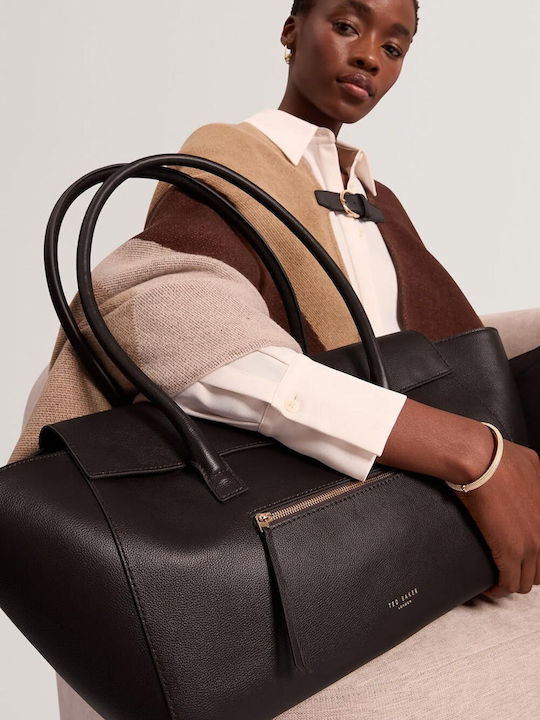 Large Leather Women's Tote Bag Brown Chocolate