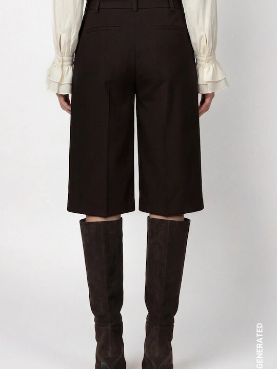 Damen Bermudas Schwarz Kaffee
