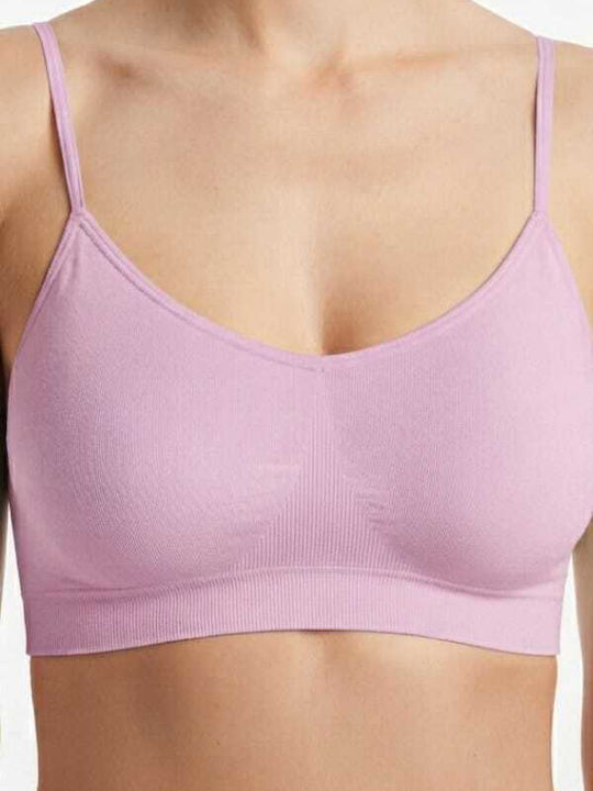 Damen Sport-BH Schwarz mit Leichter Polsterung