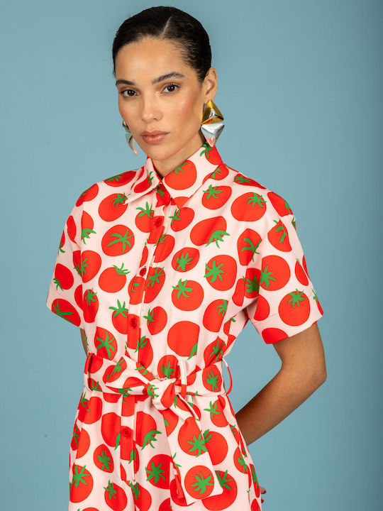 Damen Jumpsuit Rot