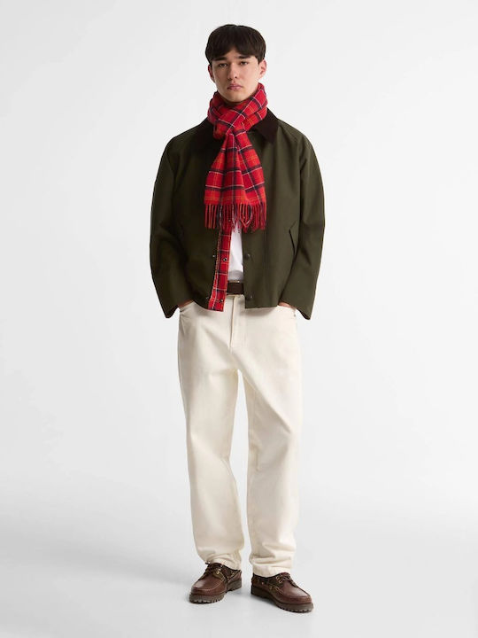 Men's Red Scarf