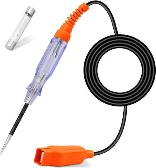 Techstar 85076a Tester de Circuit Auto Lampă 6–24v Dc Roșu Verde Led Polaritate Sondă Metalică Clemă Crocodil Protecție Siguranță Mașini Motociclete Camioane