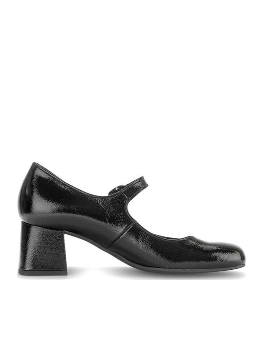 Leder Pumps Schwarz