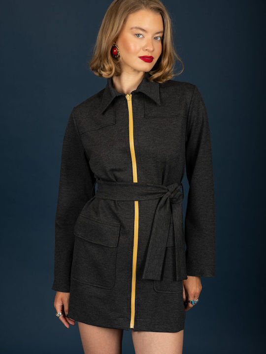 Mini Damenkleid Anthracite