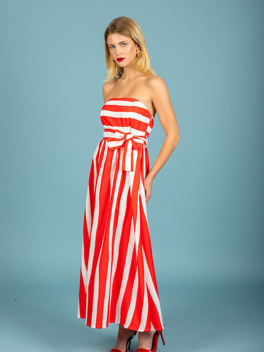 Sommer Damenkleid Rot 131-81914-Rot (74B)