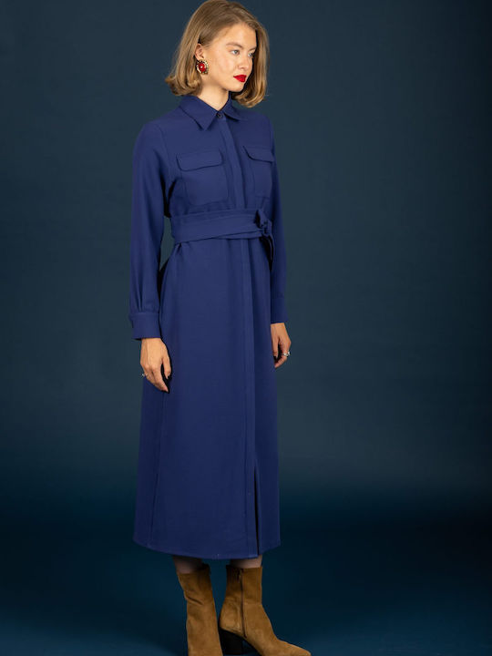 Midi Dress Ink Blue