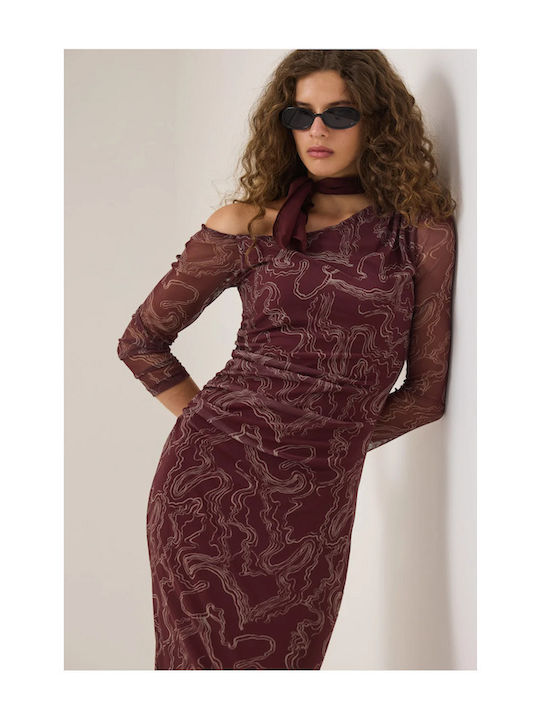 Rochie Maxi Burgundy