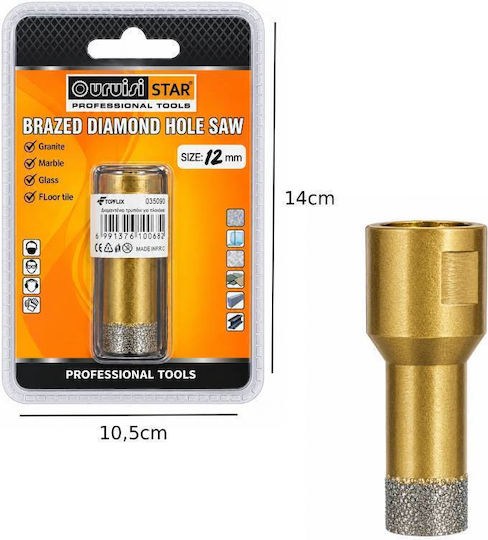Uruisi Star Lochsäge Trockenschnitt mit Durchmesser 12mm für Metall und Rasen